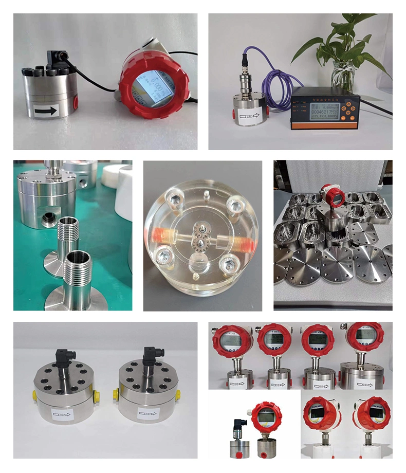 Pulse Output Positive Displacement Oval Gear Flow Meter for Heavy Oil