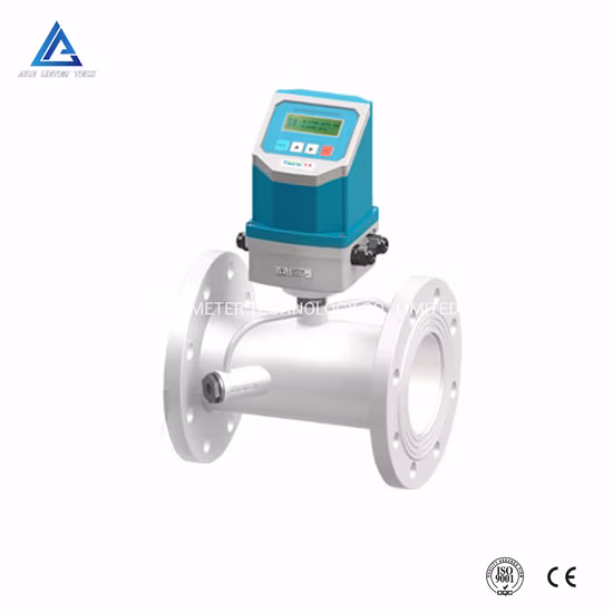 Medidor de vazão ultrassônico fixado na parede Medidor de vazão ultrassônico fixo para água